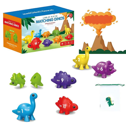 Dinosaur Alphabet Matching Game Set for Kids