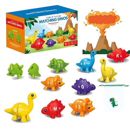 Dinosaur Alphabet Matching Game Set for Kids