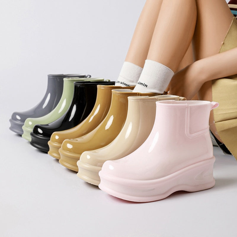 Women's Height-Increasing Ankle Rain Boots