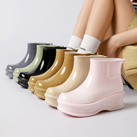 Women's Height-Increasing Ankle Rain Boots