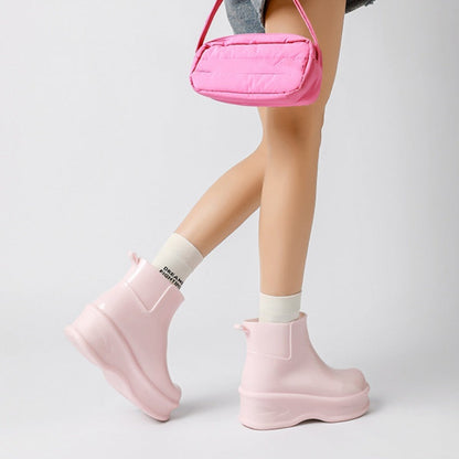 Women's Height-Increasing Ankle Rain Boots