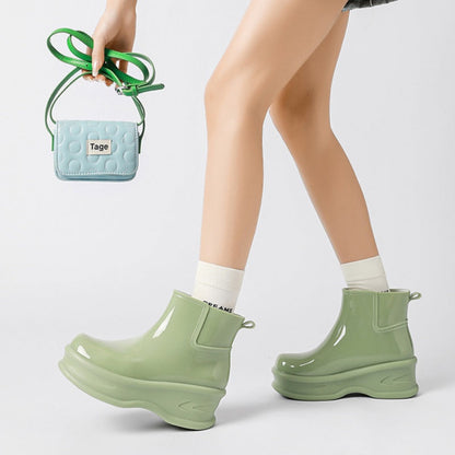 Women's Height-Increasing Ankle Rain Boots