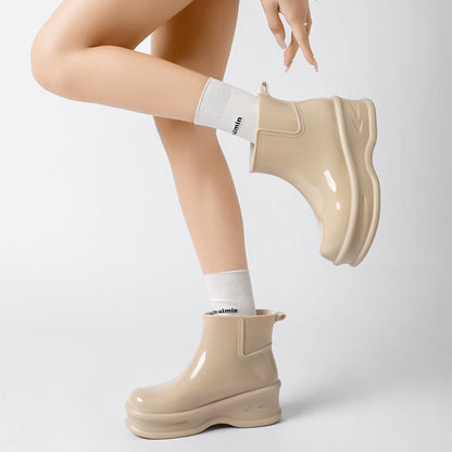 Women's Height-Increasing Ankle Rain Boots