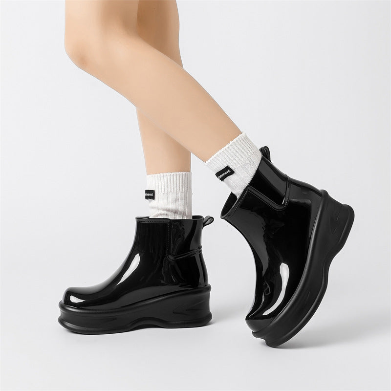 Women's Height-Increasing Ankle Rain Boots