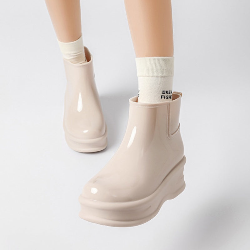 Women's Height-Increasing Ankle Rain Boots