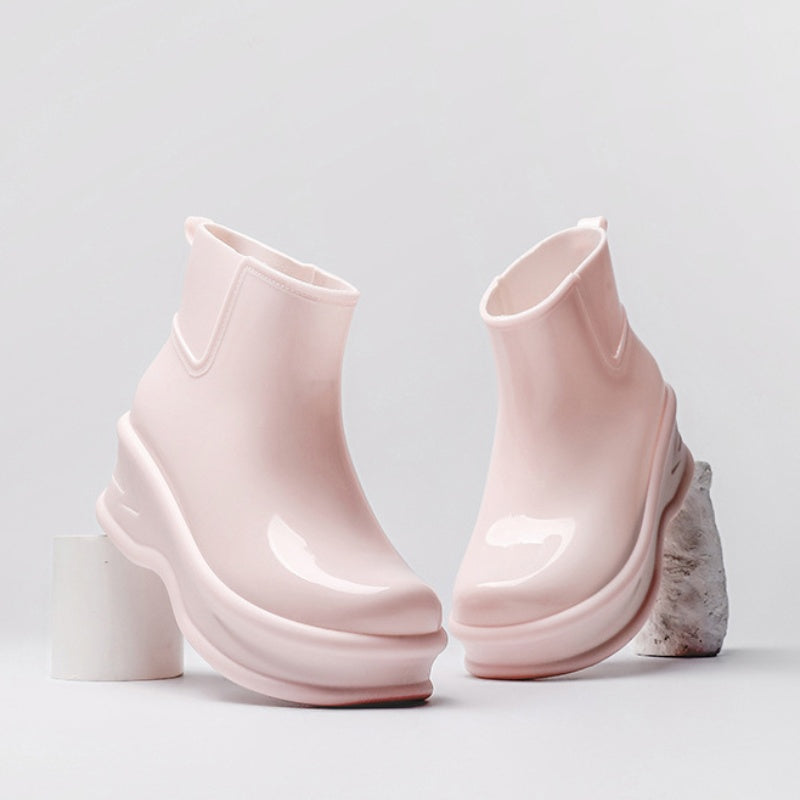 Women's Height-Increasing Ankle Rain Boots