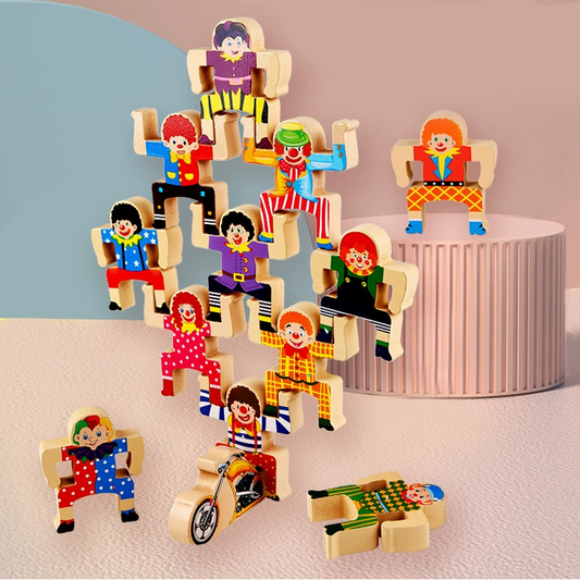 Wooden Animal Balance Stacking Toy Set For Kids
