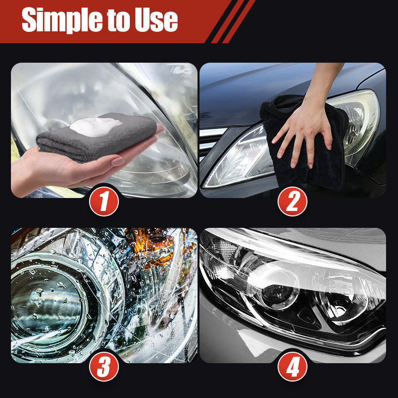 🏆 Last Day Special Price $14.99 ! 🔥Buy 2 Get 1 Free🎁Headlight Restoration Kit for Yellowed & Foggy Lights