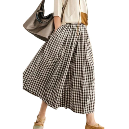 Women’s Casual Elastic Waist Wide Leg Pants