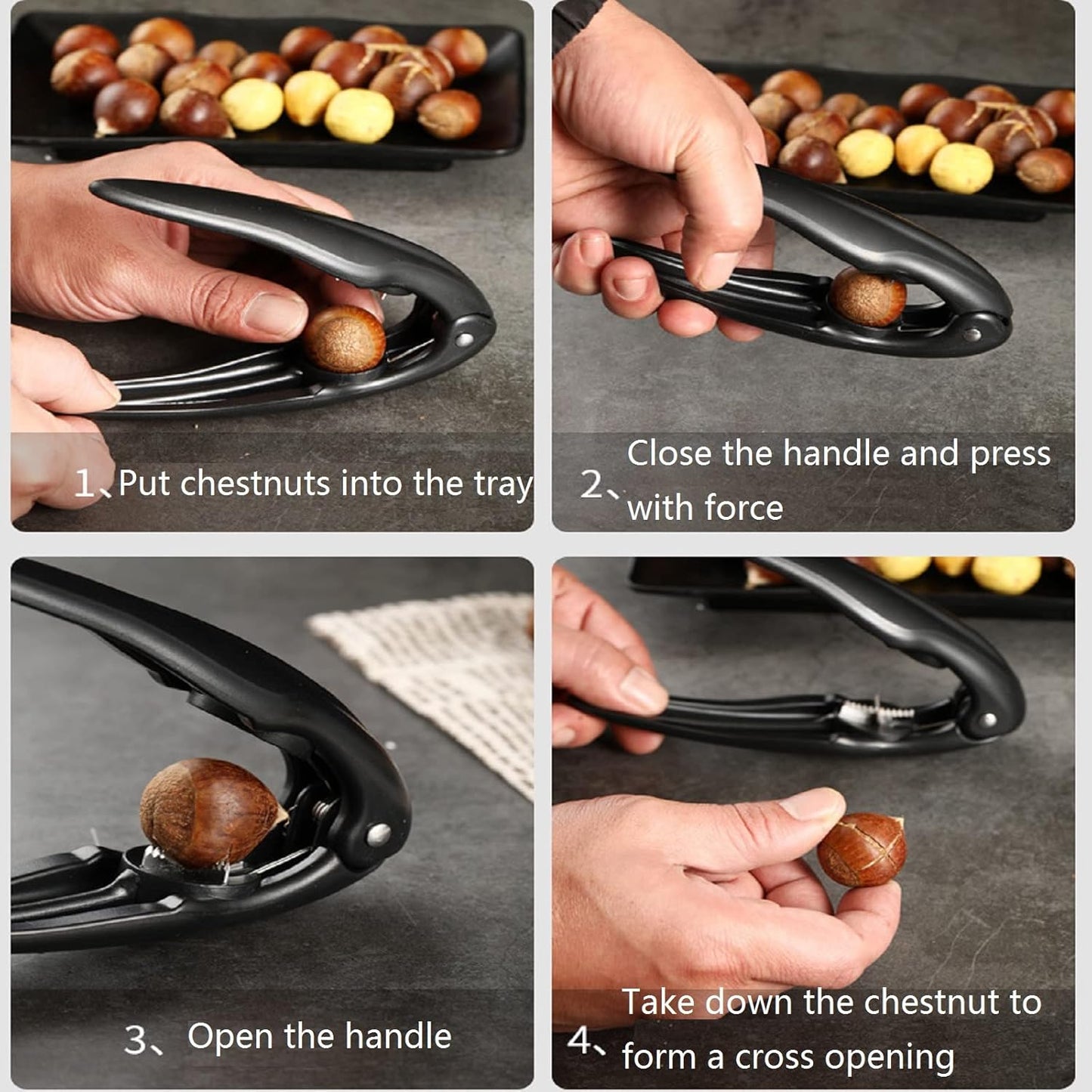 🔥Hot Sale Deals-Chestnut Peeler - Effortlessly Remove Shells with Ergonomic Safety Design for Holiday Cooking & Meal Prep 🍂🔪