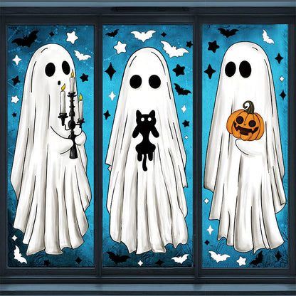 🔥 LAST DAY PROMOTION - 50%OFF 🔥  Cute & Fun Halloween Ghost Static Window Cling
