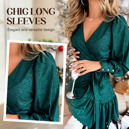 🎅Christmas Offer: 50% Off-Women's Elegant V-Neck Dress