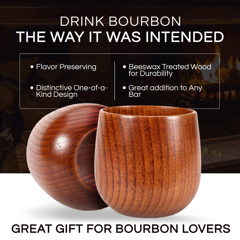 🥃 50% OFF NOW! 🔥 Handcrafted Charred Drinking Glass – Original Wooden Whiskey Glass – Unique design, charred finish & durable – perfect for bourbon, scotch or a unique gift 🎁
