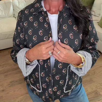 Women's Printed Warm Cotton Jacket
