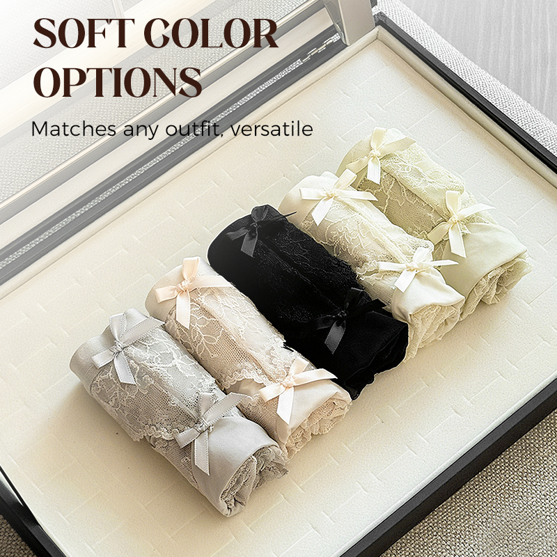 ☁️Women's Soft Lace Mid-Rise Panty