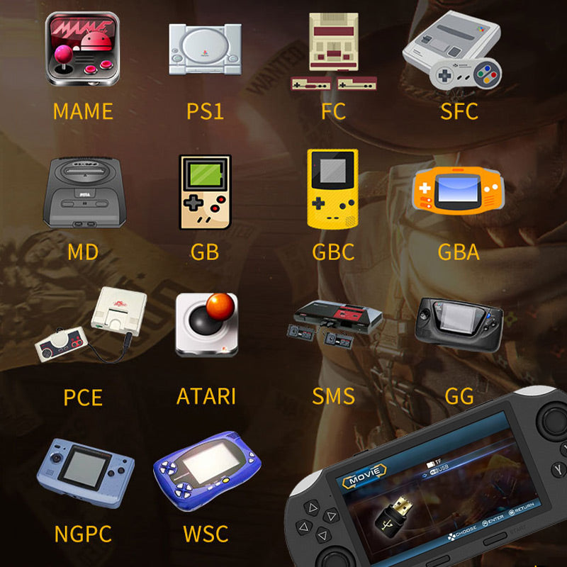 🔥Limited-time offer-SF3000 Portable Handheld HD Gaming Console Set