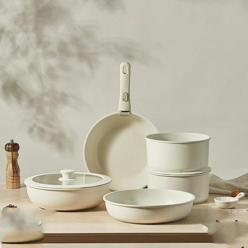 ⏳Time-limited Special⏰Non-stick Cookware Set with Removable Handle - Oven Safe