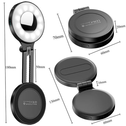 LAST DAY SALE 50% OFF🔥 3-in-1 Magnetic Phone Light With Built-in Mirror for Phones