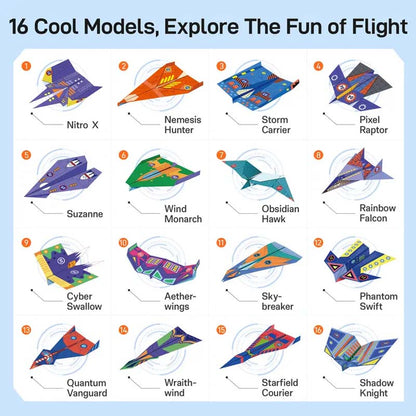 🎄Early Christmas Sale 49% OFF✈️✨Creative DIY Paper Airplane Set For Kids