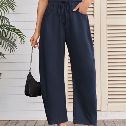 Drawstring Pocket Capri Sweatpants