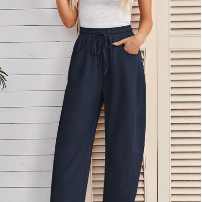 Drawstring Pocket Capri Sweatpants
