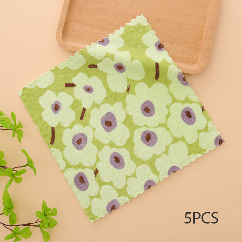 ⏳Time-Limited Special⏰5PCS Coral Flannel Dish Towels for Home Use