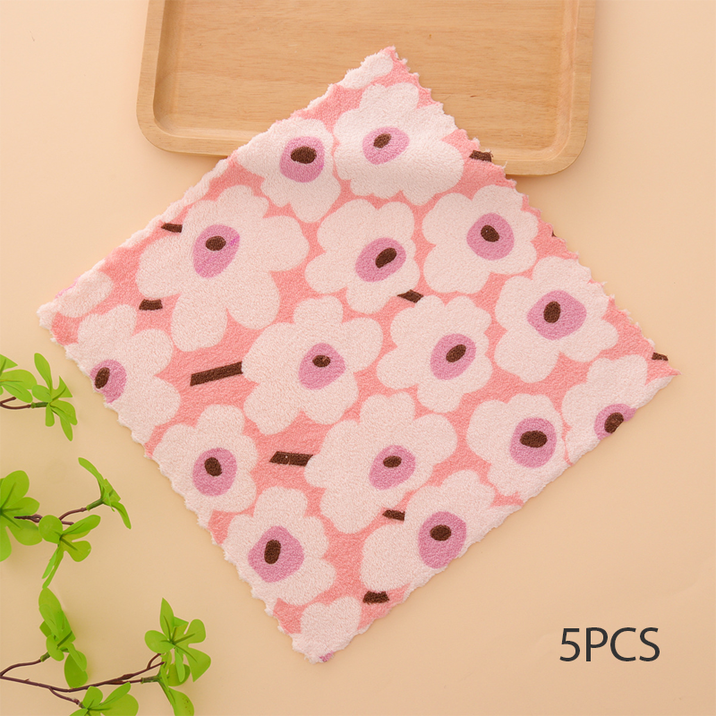 ⏳Time-Limited Special⏰5PCS Coral Flannel Dish Towels for Home Use