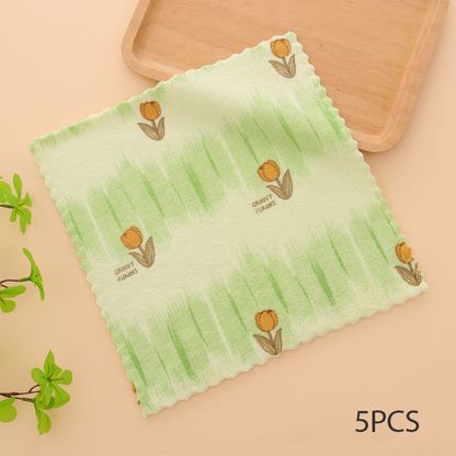 ⏳Time-Limited Special⏰5PCS Coral Flannel Dish Towels for Home Use
