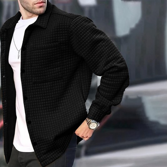 Men's Casual Fashion Solid-Color Jacket