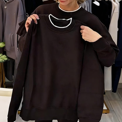 🔥New Arrival 50% Off-Women's Fashion Round Neck Tops ＆ Pants 2-Piece Set