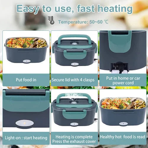 🎁NEW YEAR 2026 HOT SALE 🔥2-in-1 Portable Dual Voltage Electric 7-Piece Set Lunch Box🚛Free Shipping