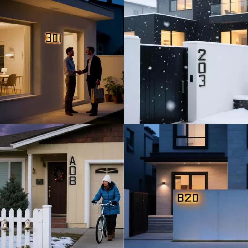 🔥Limited-time offer🏠✨Waterproof LED House Numbers for Outside (49% OFF🔥)