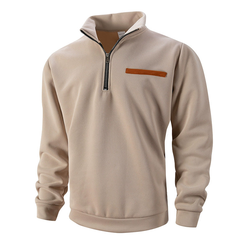 🔥Limited-time offer-Men's Stylish Half Zip Long Sleeve Tops