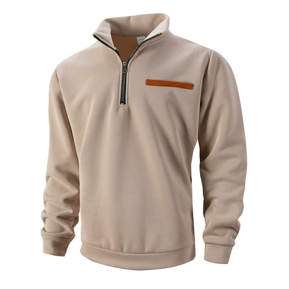 🔥Limited-time offer-Men's Stylish Half Zip Long Sleeve Tops