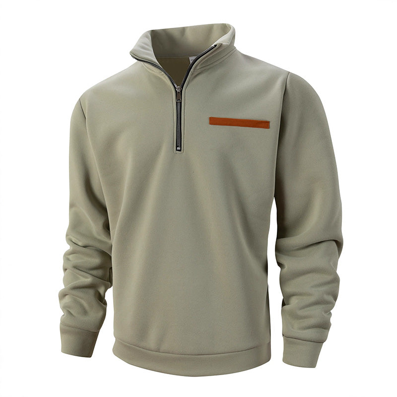 🔥Limited-time offer-Men's Stylish Half Zip Long Sleeve Tops