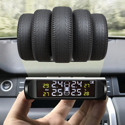 🚗49% OFF NOW! ✨ Solar Tire Pressure Monitor - Real-Time 4-Wheel Display with Wireless Sensors & Waterproof Design for Enhanced Safety 🔋🌞