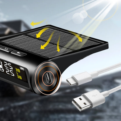 🚗49% OFF NOW! ✨ Solar Tire Pressure Monitor - Real-Time 4-Wheel Display with Wireless Sensors & Waterproof Design for Enhanced Safety 🔋🌞