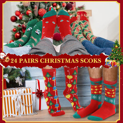 🔥LAST DAY SALE 50% OFF🔥 Christmas Sock Advent Calendar Box Gift