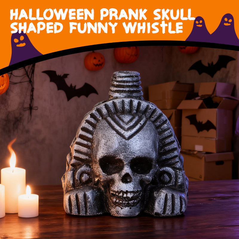 👻Halloween Sale-Halloween Prank Skull Shaped Funny Whistle