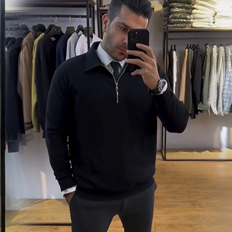 💥New Arrivals Special Offer-Men's Slim-Fit Half-Zip Top