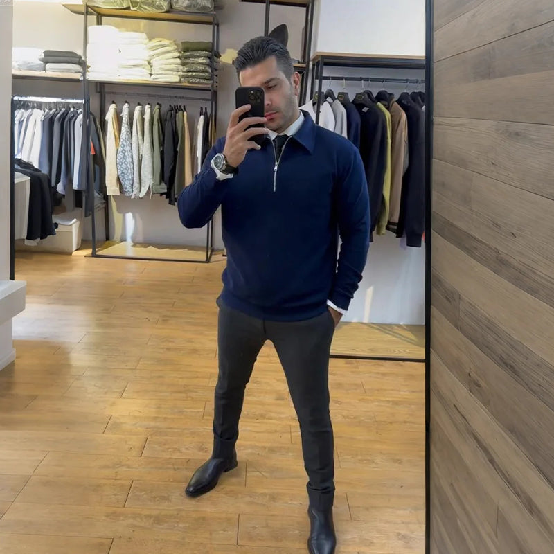 💥New Arrivals Special Offer-Men's Slim-Fit Half-Zip Top