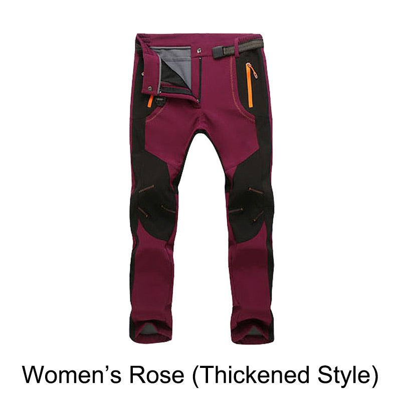 🍂Windproof Waterproof Warm Elastic Waist Hiking Pants🔥Waterproof and insulated