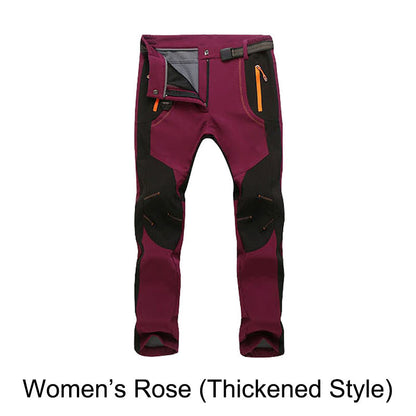 🍂Windproof Waterproof Warm Elastic Waist Hiking Pants🔥Waterproof and insulated