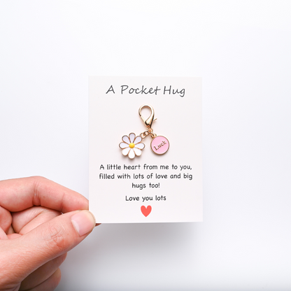 Cute Insect Daisy Keychain & Card