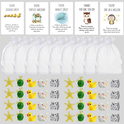 🎅Xmas Sales - 50% OFF🎄25 PCS SET🎄 - Animal Pun Note Cards