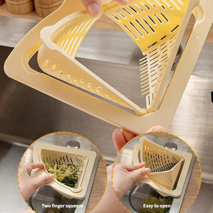 🔥Limited-time offer-Magnetic Suction Space-Saving Corner Sink Strainer