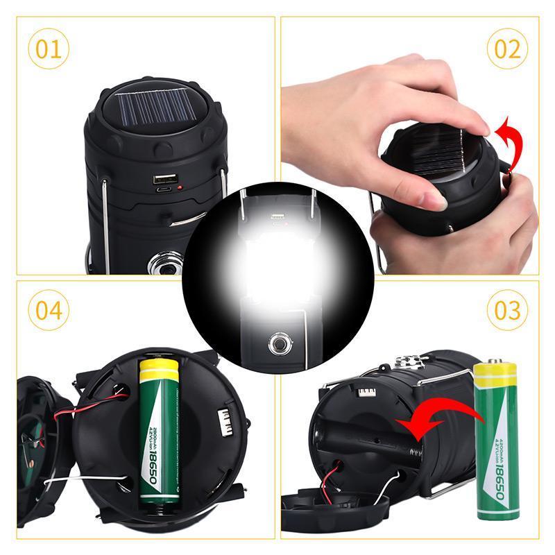 🔥Hot Sale Offers-3-in-1 LED Flame Camping Lantern