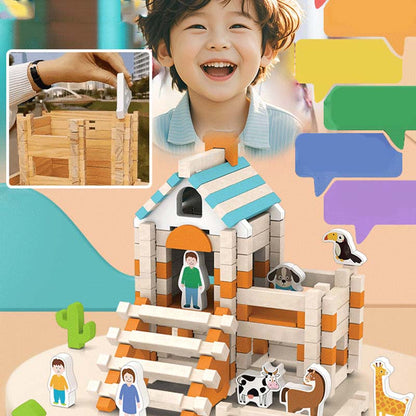 🔥Limited-time offer-Educational Wooden Building Blocks