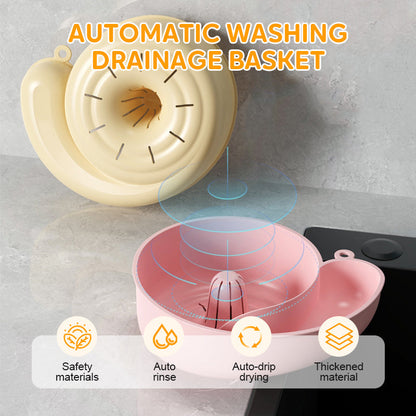 Automatic Fruit ＆ Vegetable Washing Drainage Basket