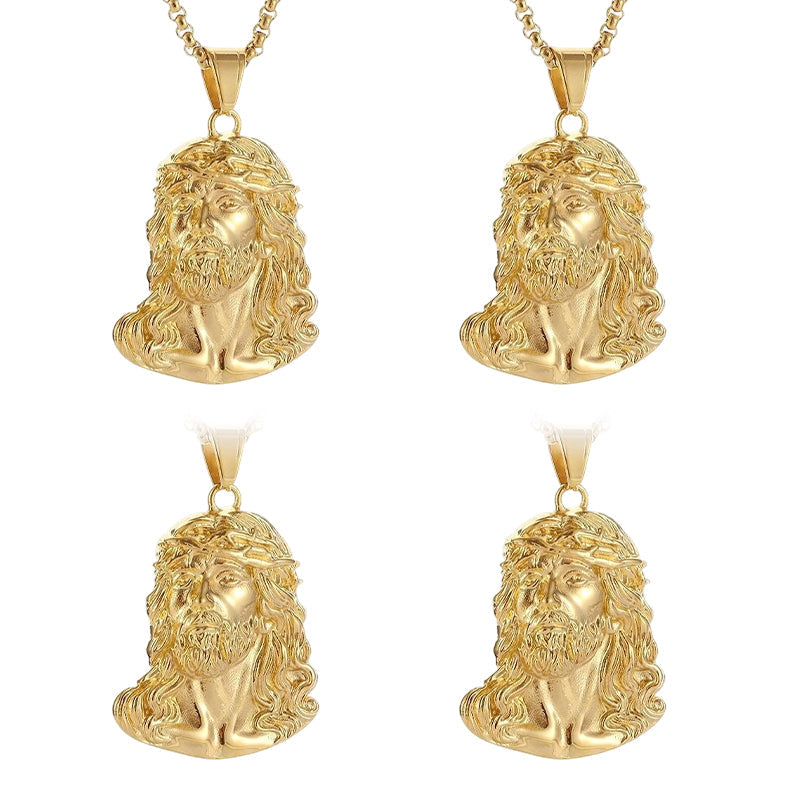 ⏳Limited-time 50% off⏰Jesus Head Pendant Necklace✝️📿